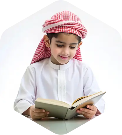 Islamic students studying Quran